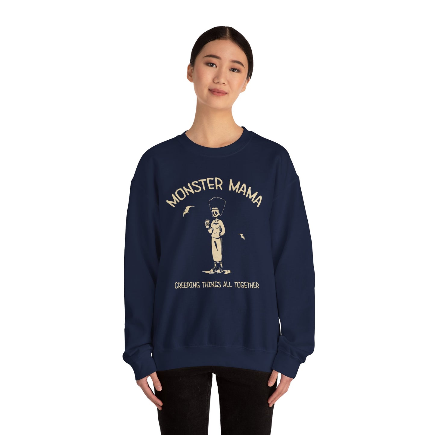 š„Monster Mom Halloween - Unisex Heavy Blend⢠Crewneck Sweatshirt