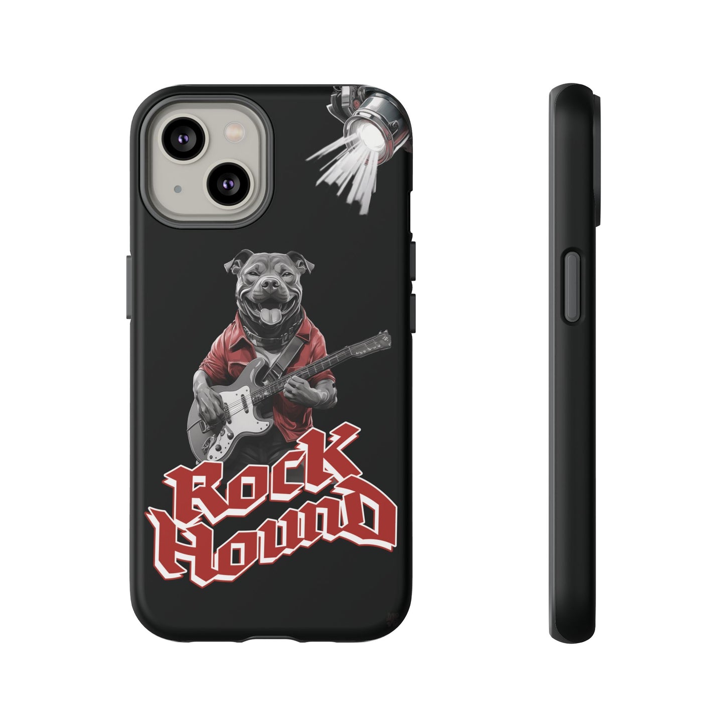 Rock Hound Dog on Guitar - Phone Case