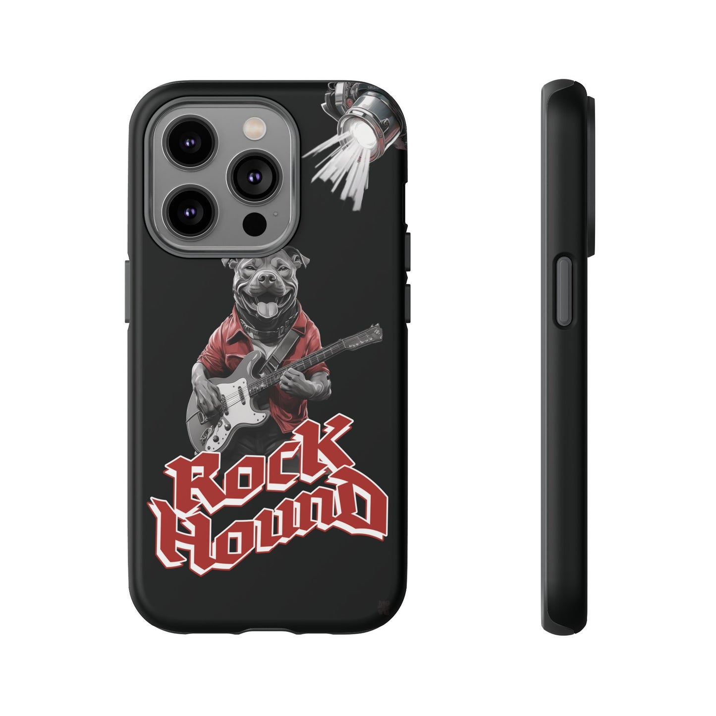 Rock Hound Dog on Guitar - Phone Case
