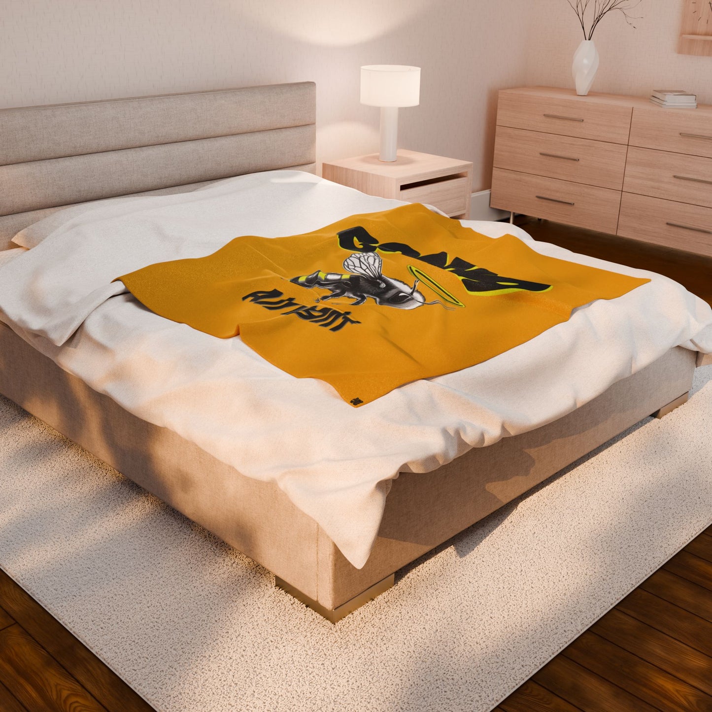 Gonna Bee Alright - Velveteen Blanket,