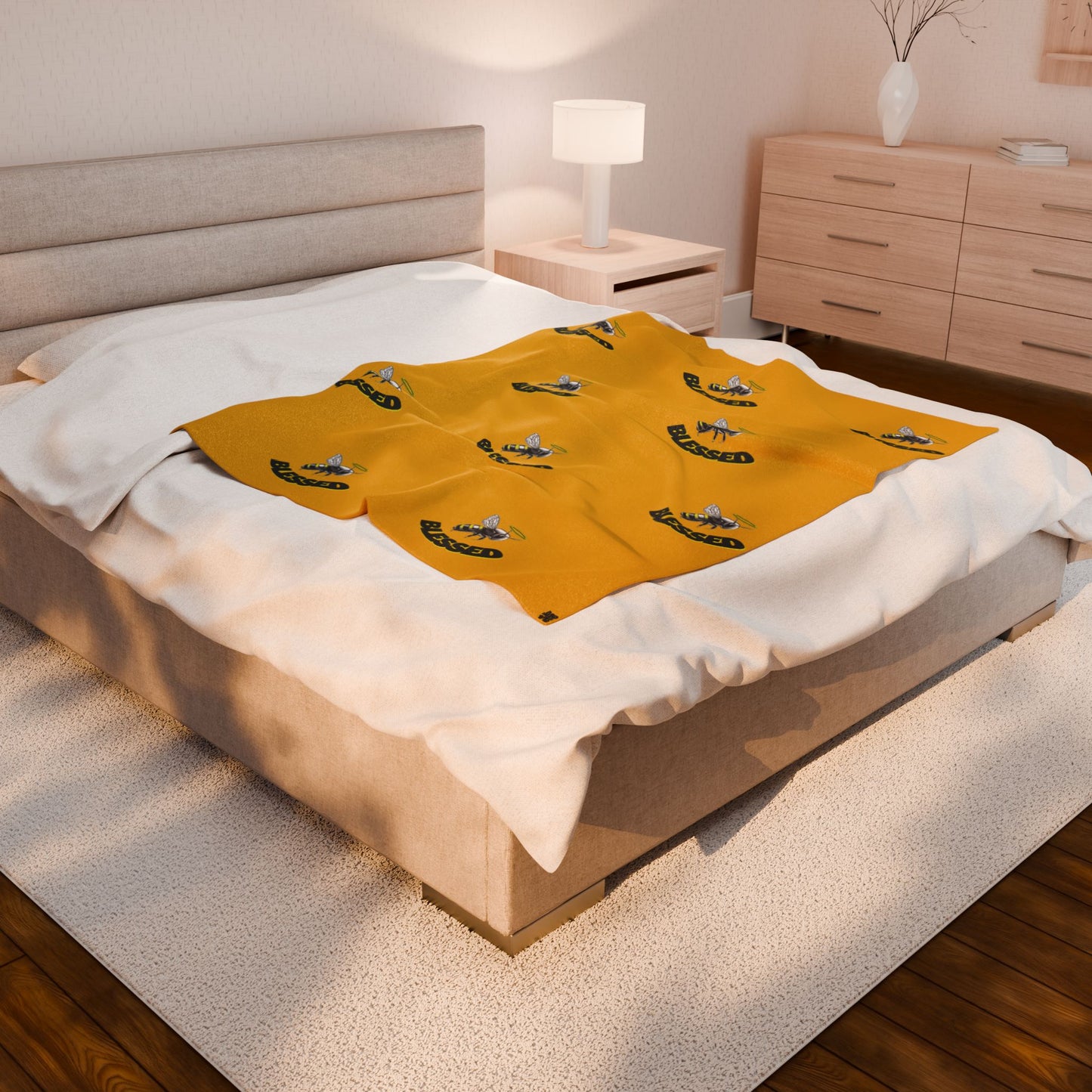 Bee Blessed - Velveteen Blanket