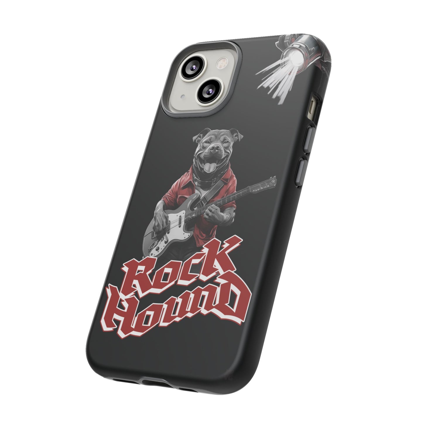 Rock Hound Dog on Guitar - Phone Case