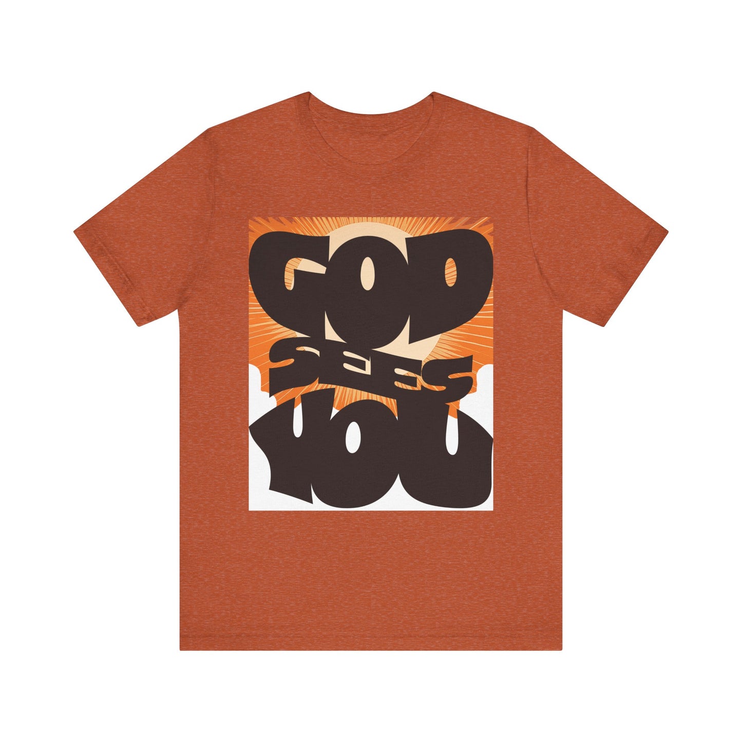 God Sees You Unisex Jersey Short Sleeve Tee
