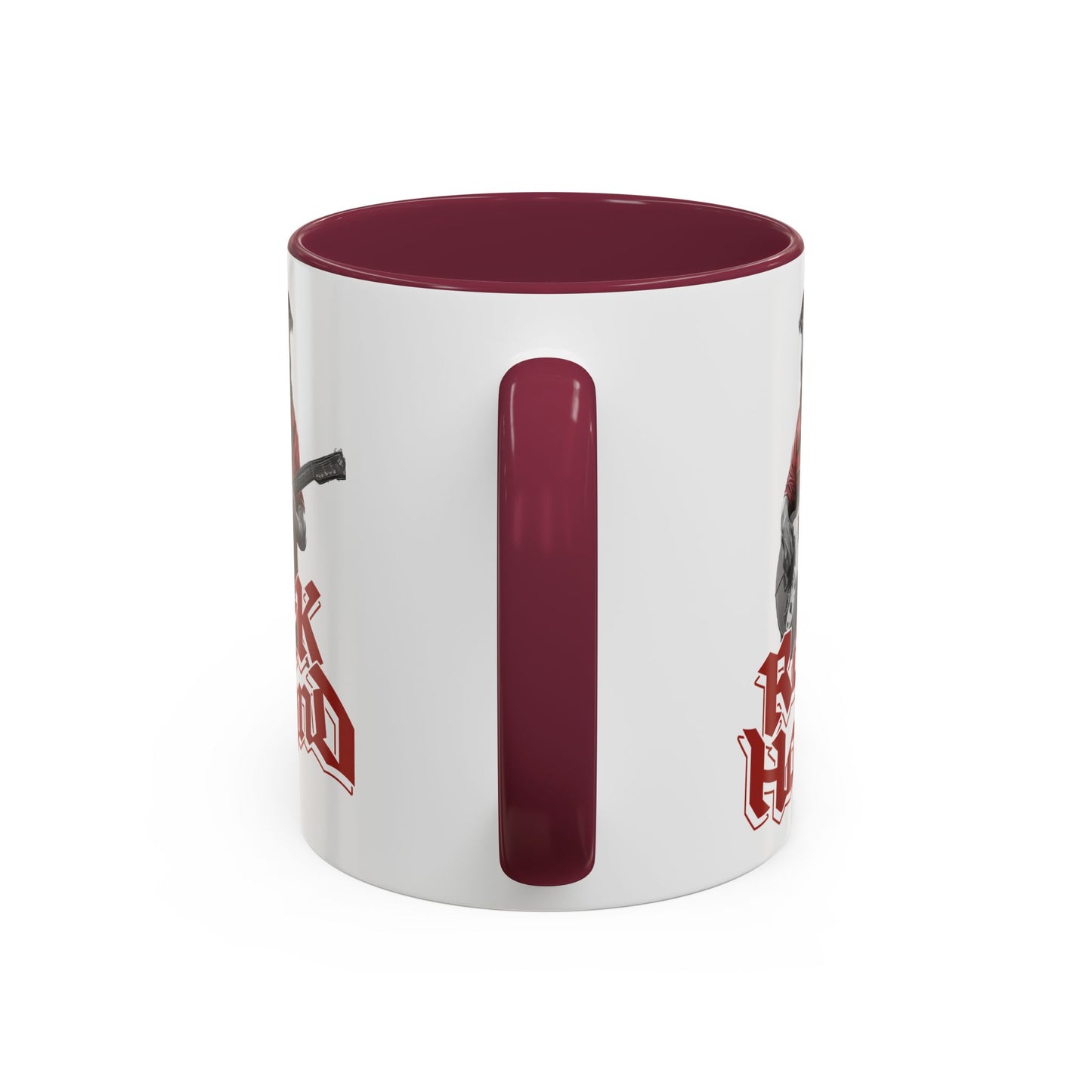 RockHound Dog on Guitar Ceramic Mug 11oz