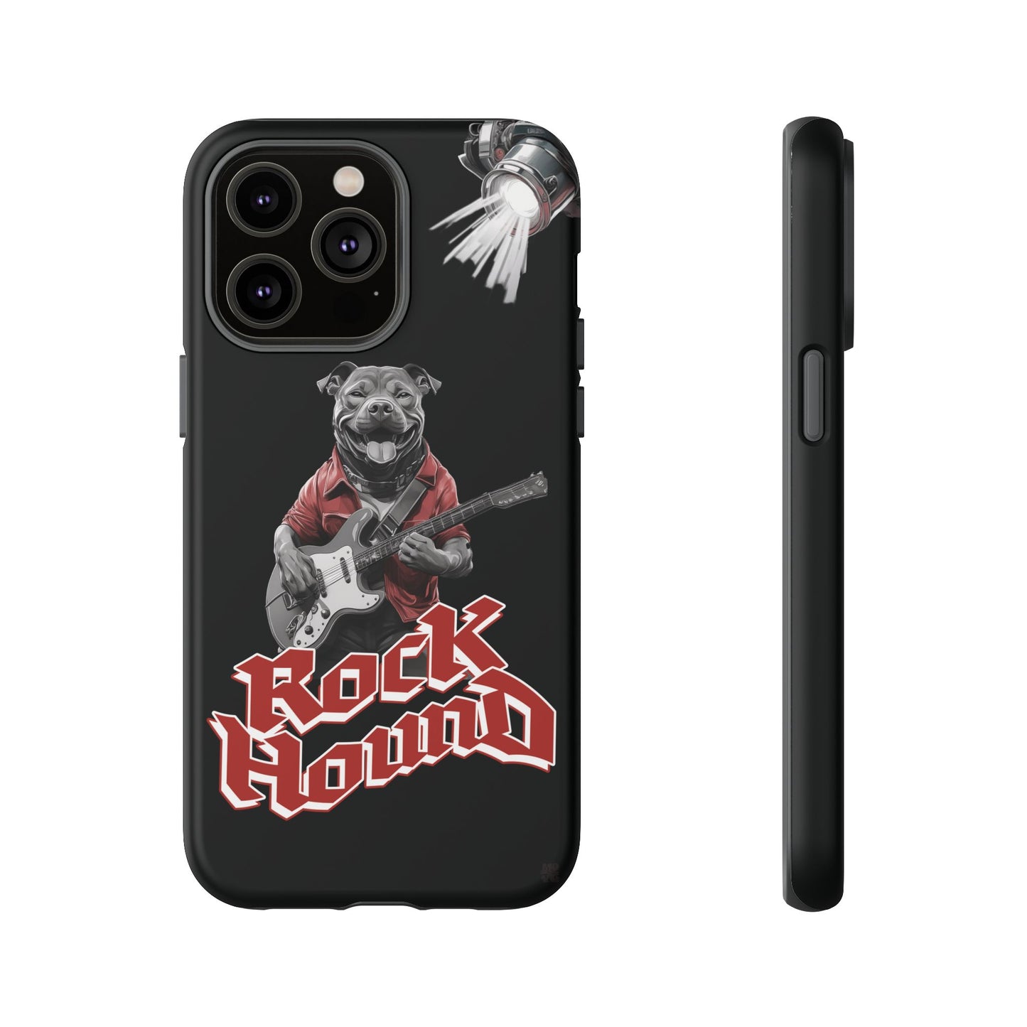 Rock Hound Dog on Guitar - Phone Case