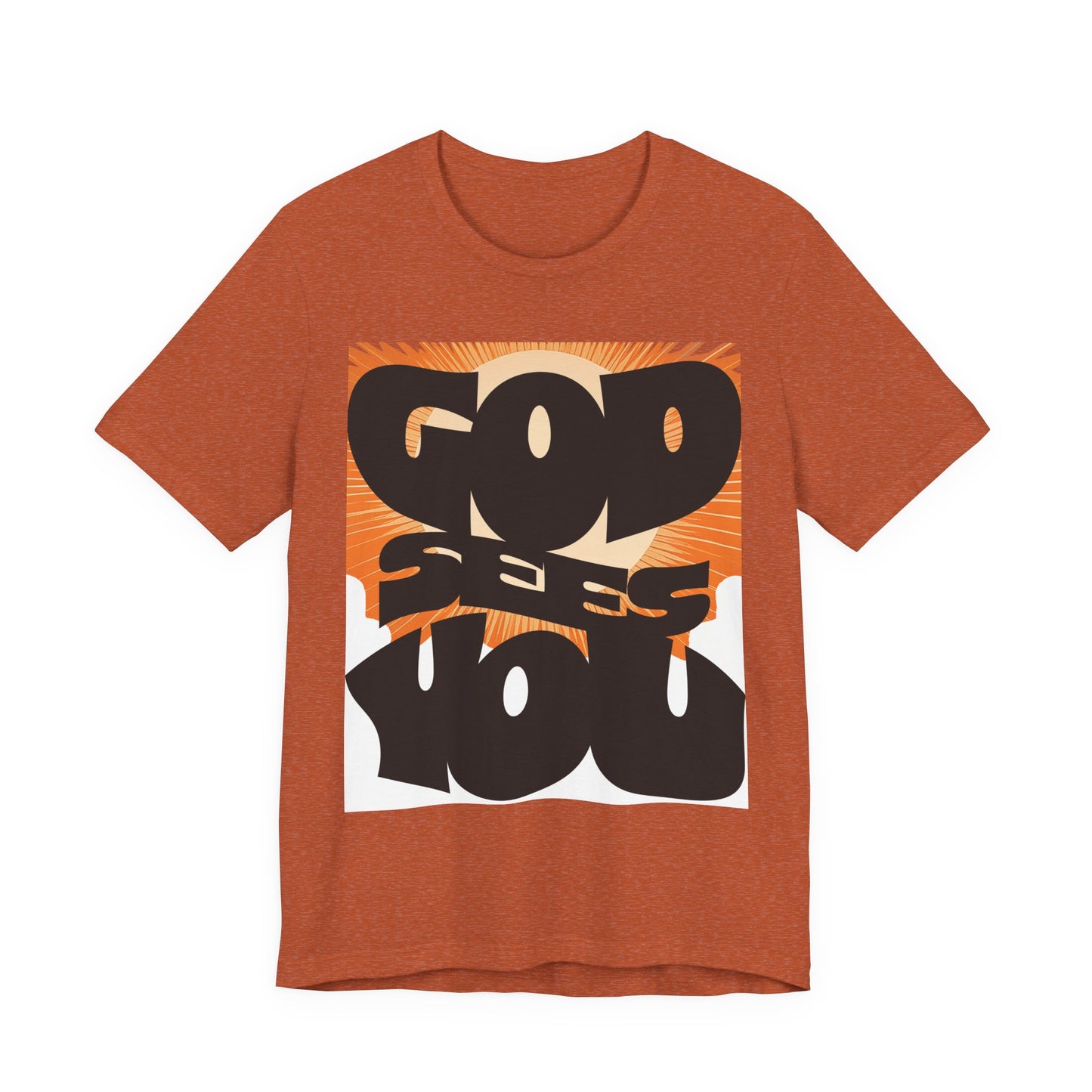 God Sees You Unisex Jersey Short Sleeve Tee