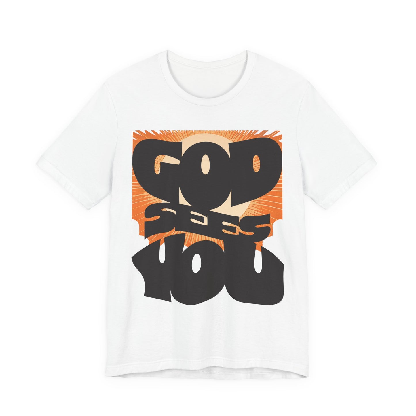 God Sees You Unisex Jersey Short Sleeve Tee