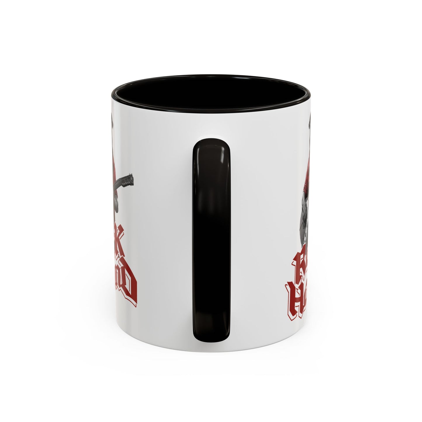 RockHound Dog on Guitar Ceramic Mug 11oz