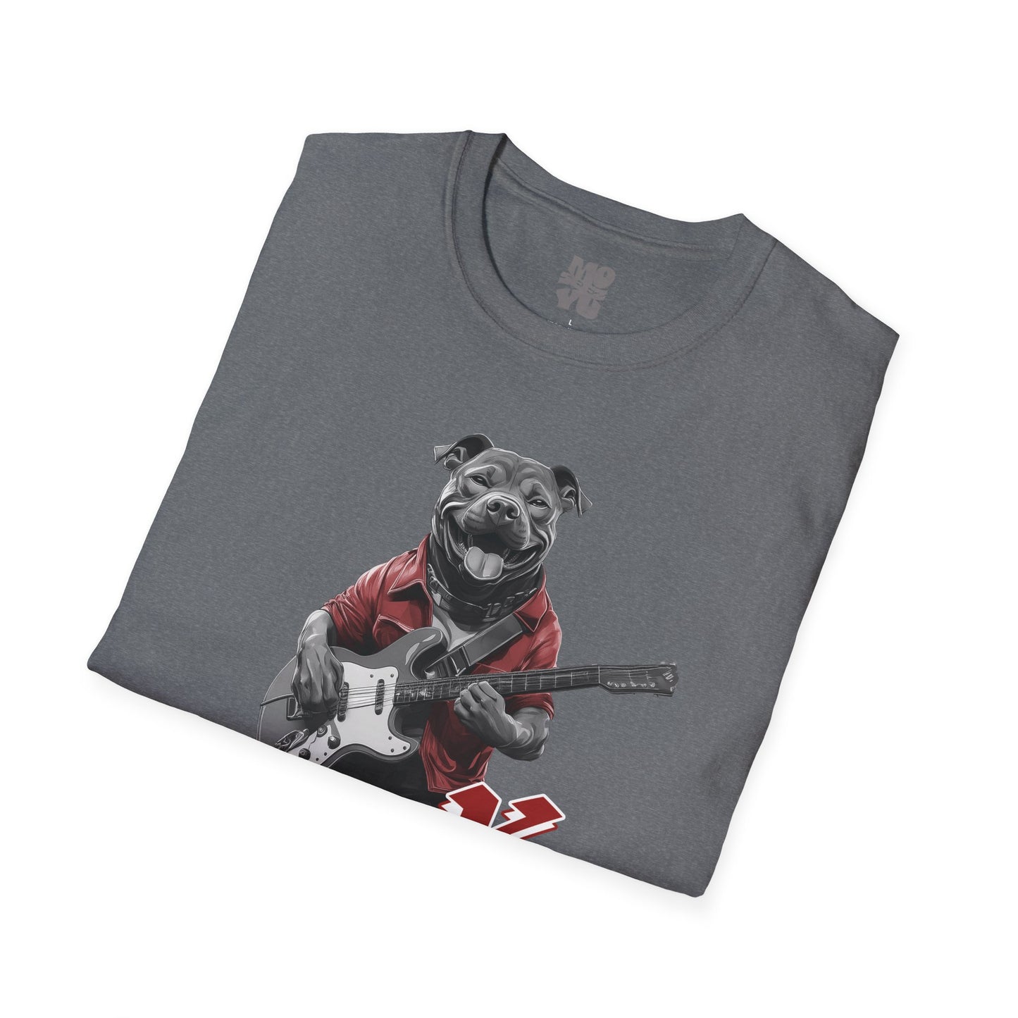 Rock Hound Dog on guitar - Unisex T-Shirt